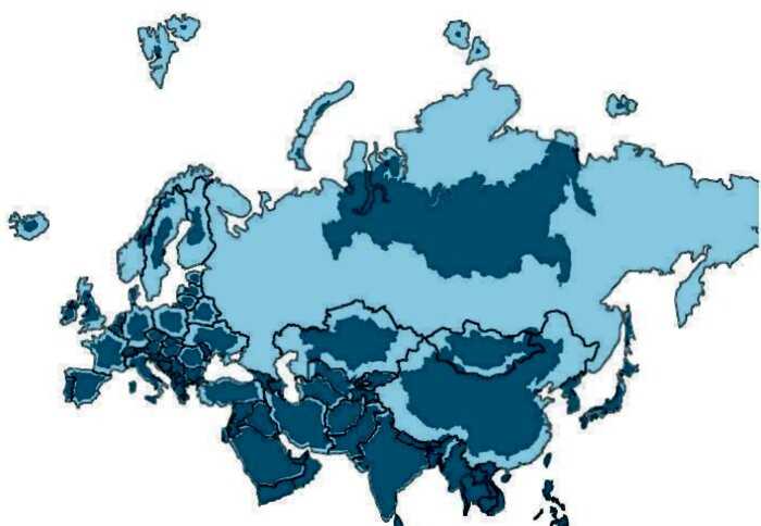 10+ шокирующих карт, которые покажут истиные размеры стран и континентов