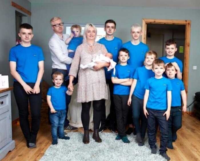 В Британии настырная мама 10 мальчиков наконец родила девочку