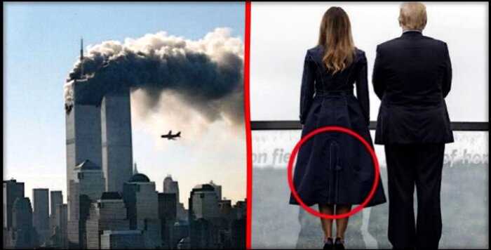 Меланию Трамп затравили за плащь, напоминающий «башни-близнецы» 11 сенбятря