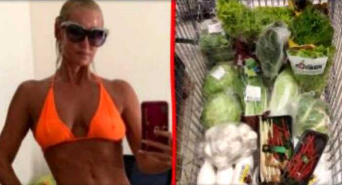 «Тощая до ужаса»: Волочкова показала свою продуктовую корзину из супермаркета