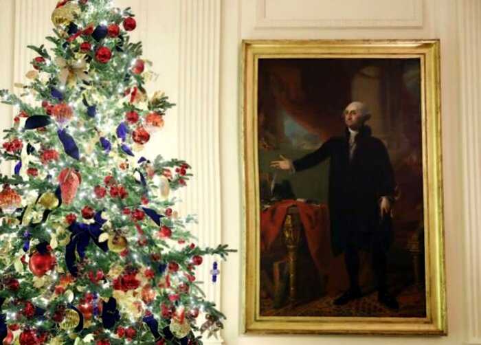 Как Мелания Трамп украсила Белый дом к Рождеству