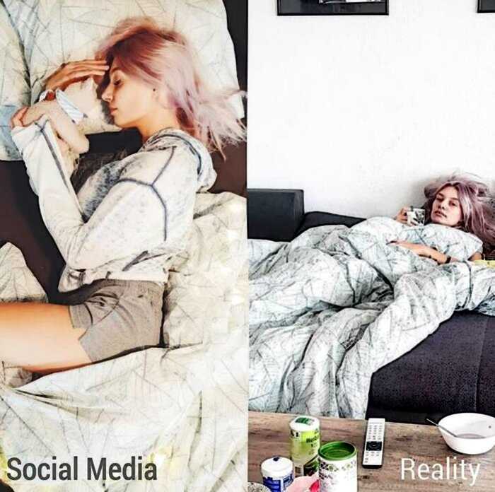 Девушка показала разницу между реальностью и Инстаграм. Это смешно и немного грустно