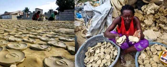 «Хоть что-то покушать»: бедняки Гаити начали делать лепешки из грязи