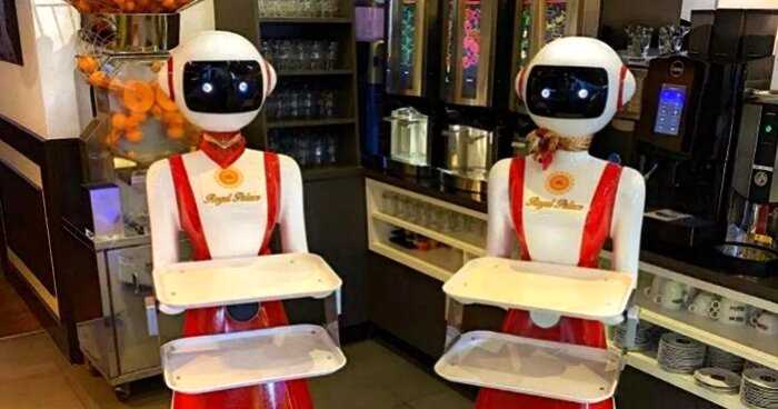 До чего дошел прогресс: в Нидерландах роботы стали работать официантами