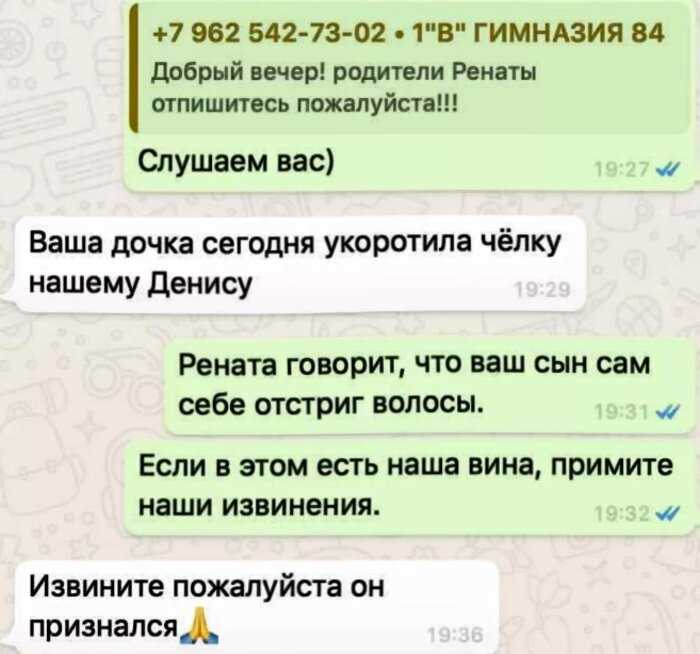 «В школу приходить к 8.30 или к половине девятого?»: 8 смешных диалогов из родительских чатов