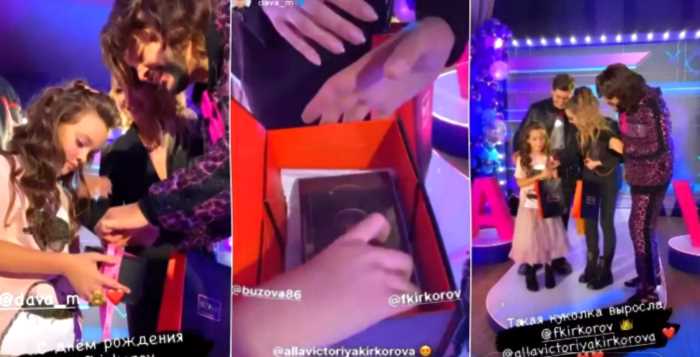 Дочь Филиппа Киркорова на свой девятый день рождения получила золотой iPhone