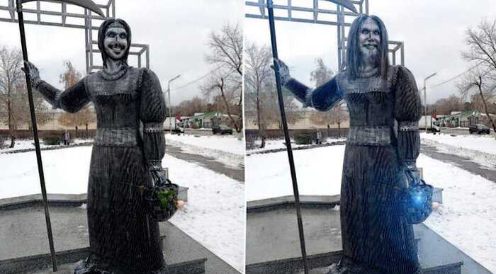 Горожан испугала новая статуя ходоку Аленушке, и ее демонтировали спустя трое суток