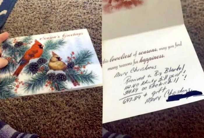 Невестка показала открытку от свекрови, внутри которой было неприятное послание, разозлившее многих