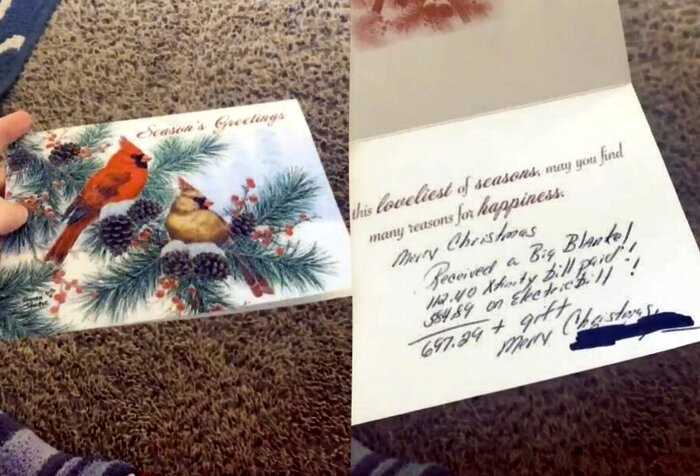 Невестка показала открытку от свекрови, внутри которой было неприятное послание, разозлившее многих