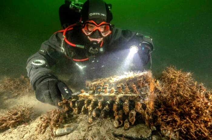 На дне Балтийского моря нашли редкую шифровальную машину нацистов, которую всеми силам старались уничтожить