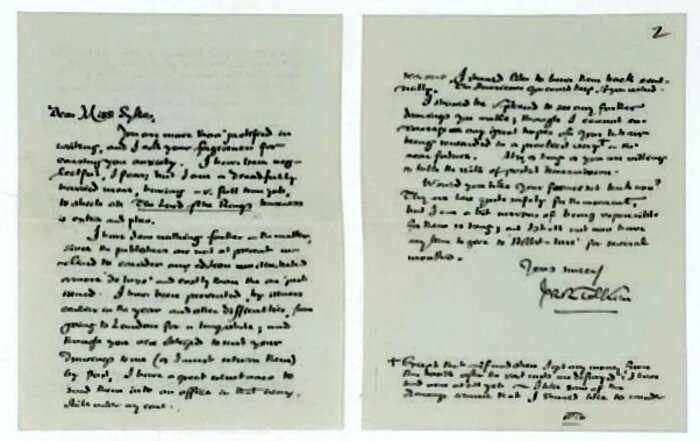 Как должны выглядеть хоббиты: письмо Толкина продадут на аукционе