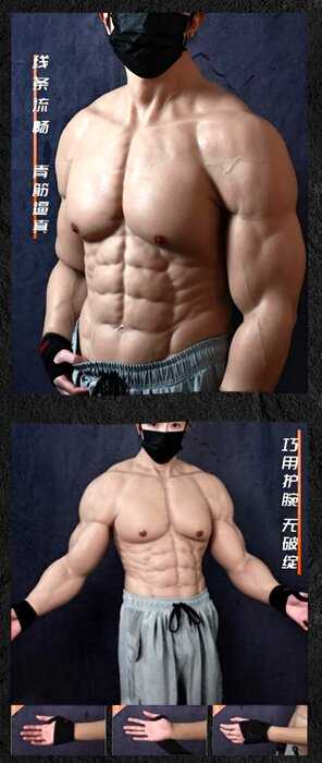 В Китае бешено раскупают костюмы в виде накачанных мышц