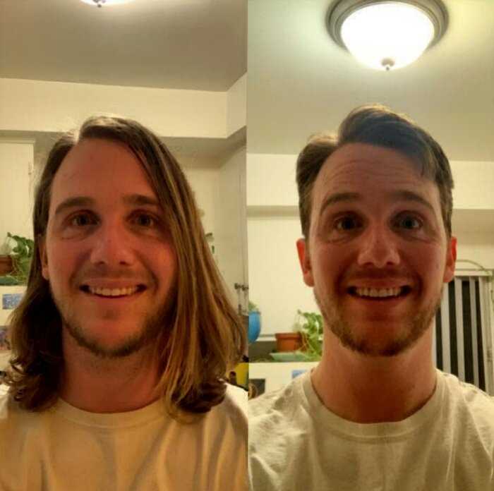 18 добродушных людей до и после того, как они постригли волосы, чтобы отдать их на благотворительность