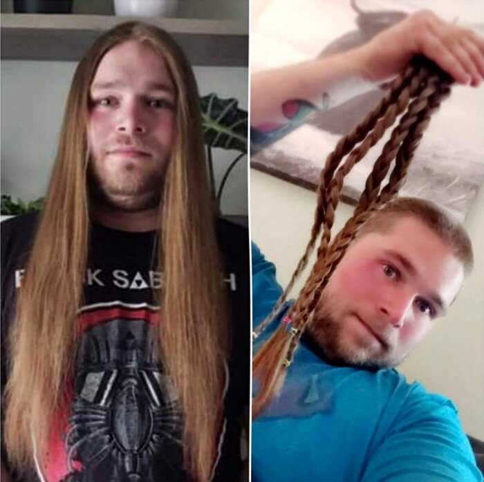 18 добродушных людей до и после того, как они постригли волосы, чтобы отдать их на благотворительность