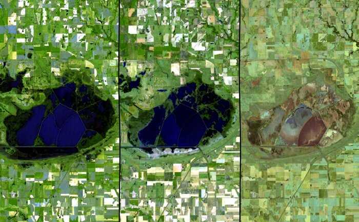 Что мы сделали с нашей планетой: 30 пугающих фото со спутника, сделанные с разницей в 70 лет