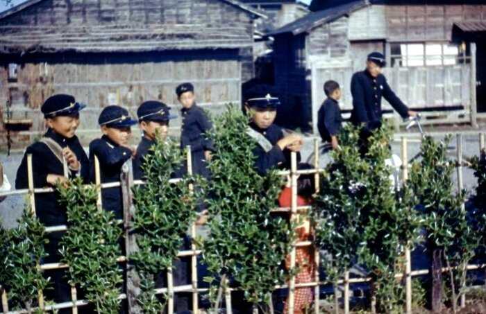 Цветные ретрофотографии 1950-х, показывающие повседневную жизнь в послевоенной Японии