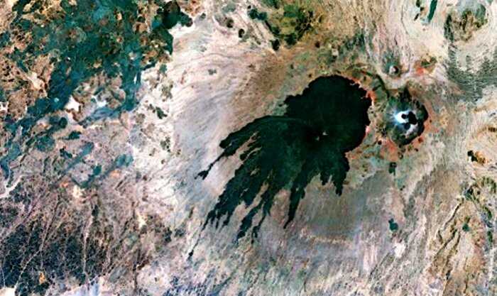 На спутниковом снимке Сахары увидели образование, похожее на огромную медузу