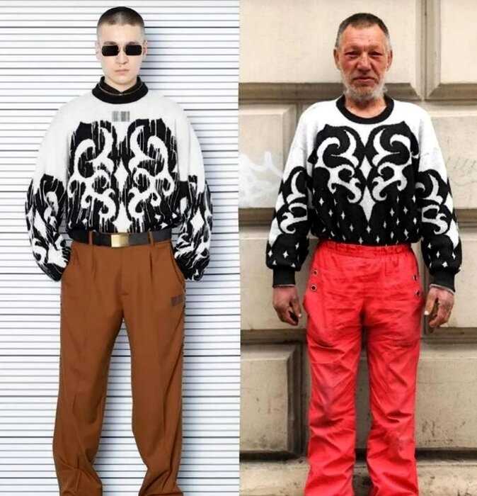 Бренд Vetements был пойман на плагиате «луков» бездомного украинца (6 ярких примеров). Вот такая она, современная мода!