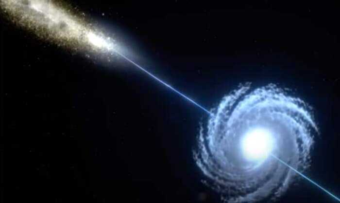 Астрономы показали, как черная дыра засасывает внутрь звезду