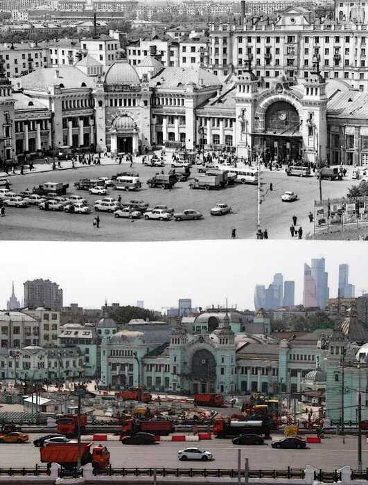 10 ярких снимков Москвы в советское время и в наше