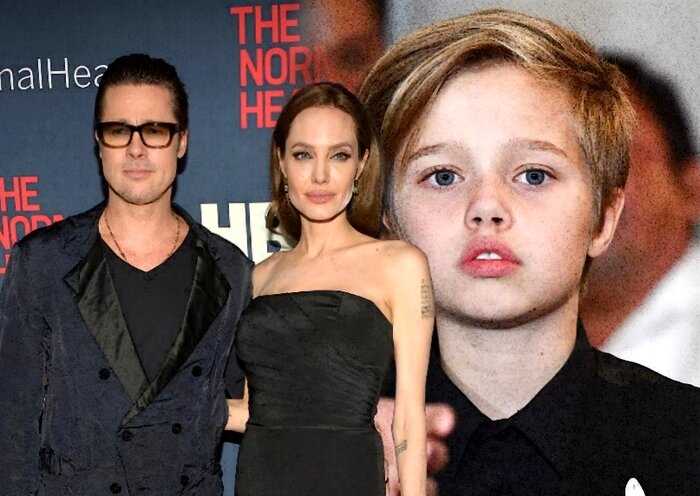 Дочка Джоли, которая хотела поменять пол, появилась на публике в платье