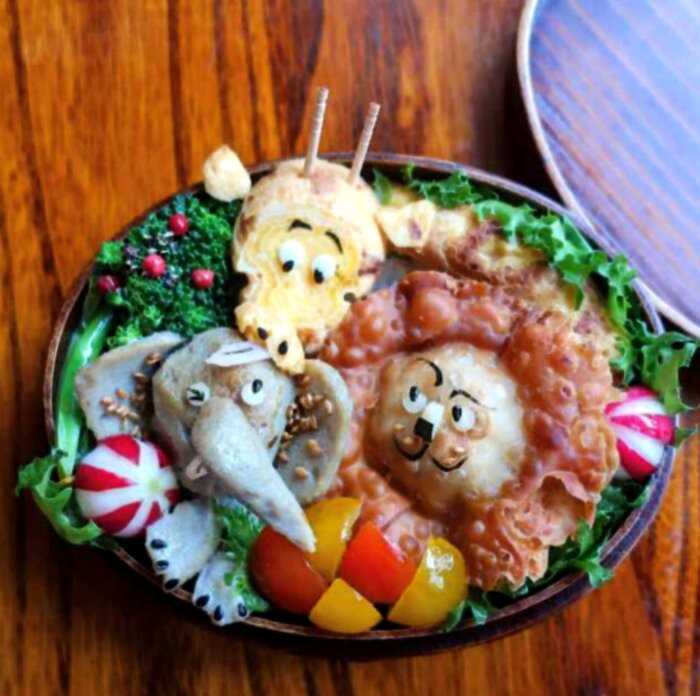 Мама из Японии придумывает для своих троих детей невероятно креативные блюда