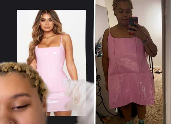 Девушка купила в интернете модное платье, но получила «мусорный мешок» — результат в стиле ожидание/реальность