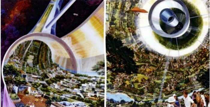 Космические колонии будущего, какими их видели в 1970-е годы