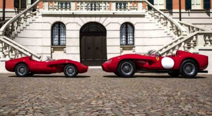 Уменьшенная электрическая копия Ferrari 250 Testa Rossa для подростков