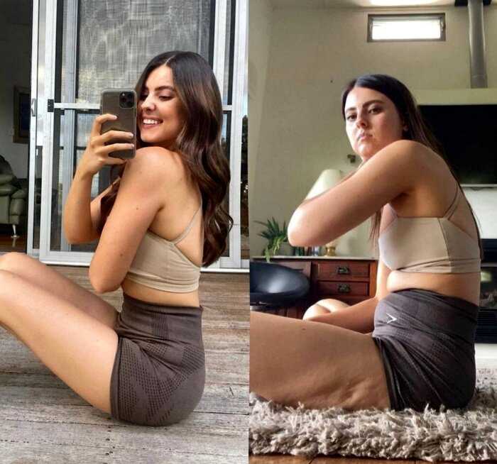 Девушка разоблачила все идеальные фото в инстаграм в стиле «до и после» на своем личном примере