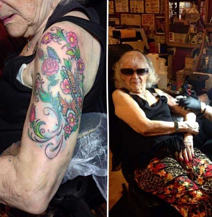 15 фотографий пожилых людей с татуировками, которые доказали, что у крутости нет возраста