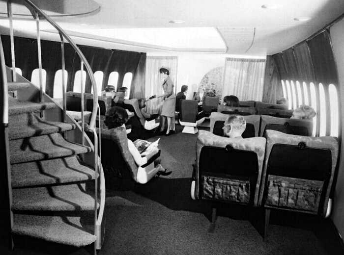 Как в 70-х годах летали на самолете Boeing 747