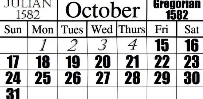 В 1582 году из календаря полностью пропал период с 5 по 14 октября. Как жили люди эти 10 дней